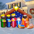 8FT Christmas Nativity Scene Inflatable Yard Decoration