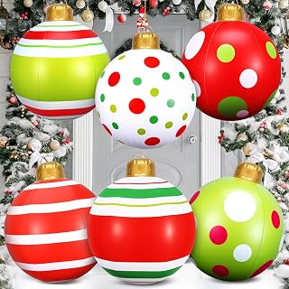 Christmas Christmas Tree Inflatable Yard Decoration 6 Pcs