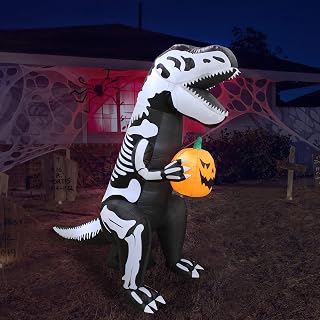 6 FT Halloween Skeleton Inflatable Yard Decoration