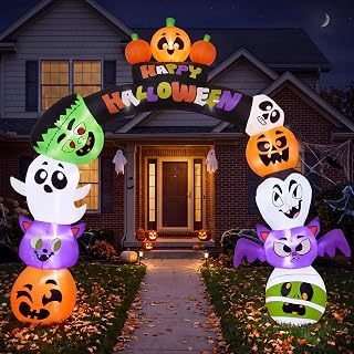 8 FT Halloween Pumpkin Inflatable Yard Decoration