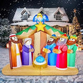 6.5 FT Christmas Nativity Scene Inflatable Yard Decoration
