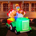 8 FT Fall Turkey Inflatable Yard Decoration