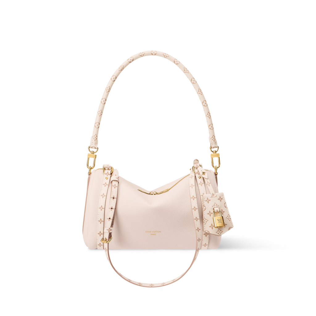 Express PM Petal Pink Calfskin Shoulder Bag For Women