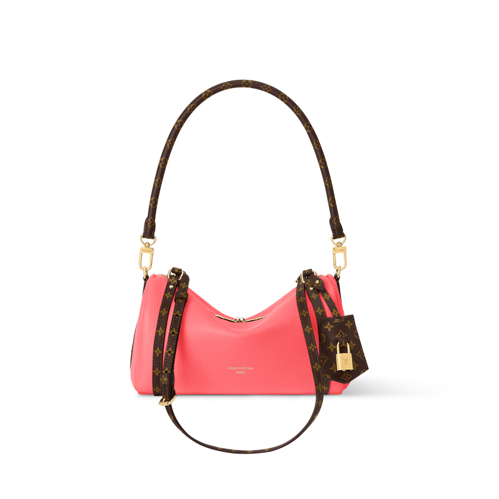 Pink Canvas & Calfskin Shoulder Bag product image 16