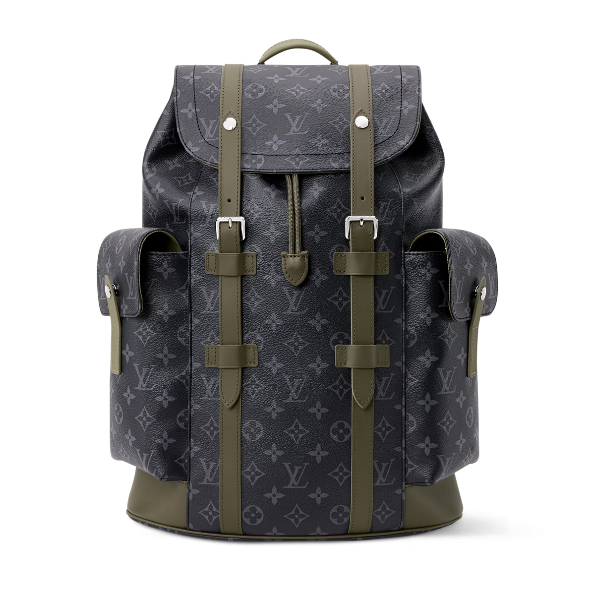 Christopher MM Backpack Monogram Eclipse Canvas Khaki Shoes For Men
