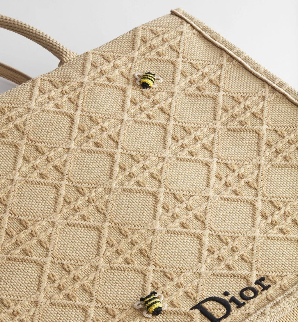 Large Calfskin & Cotton Tote Bag product image 6