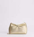 Small Bow Luxury Handbag With Mekong Laminated Lambskin And Chain Strap For Women