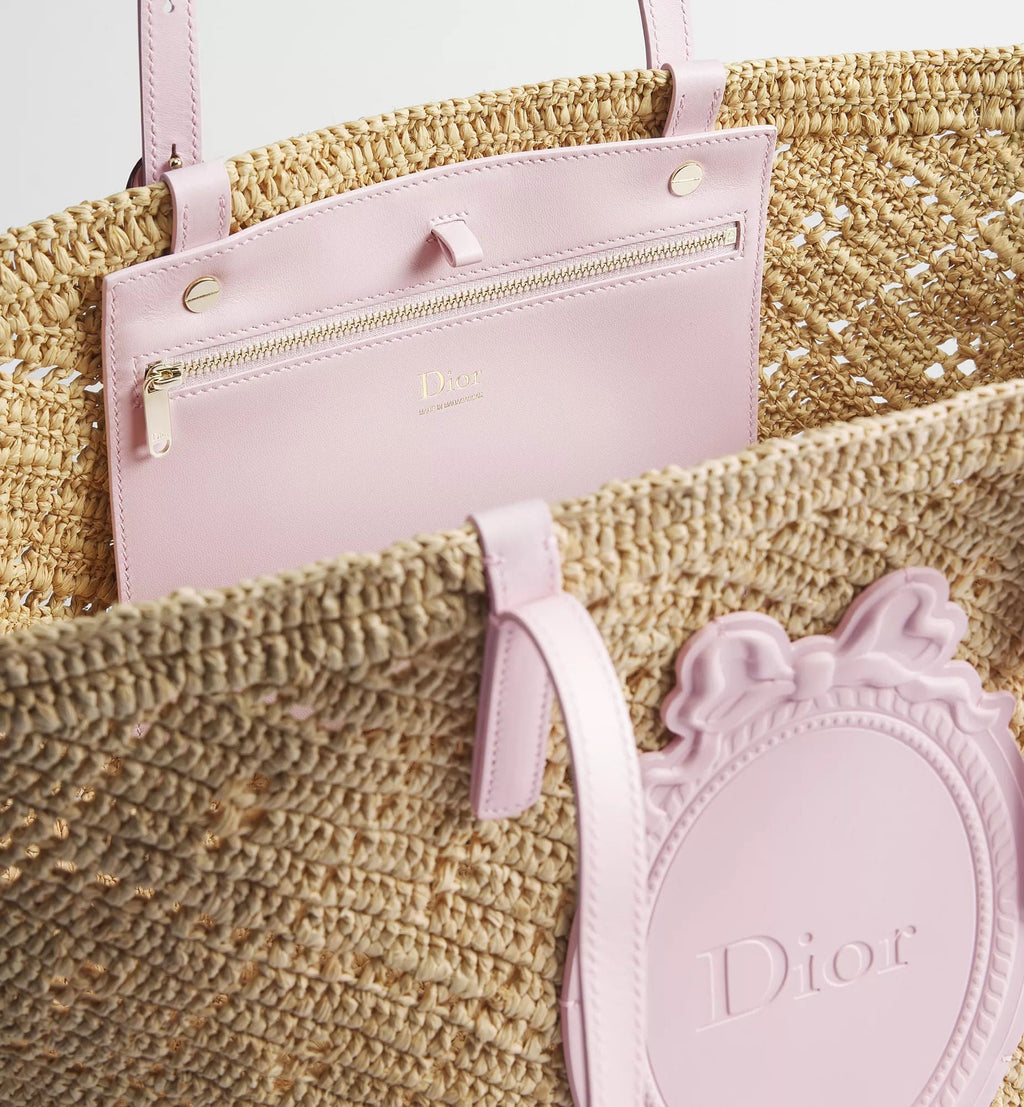 Calfskin & Raffia Tote Bag product image 3