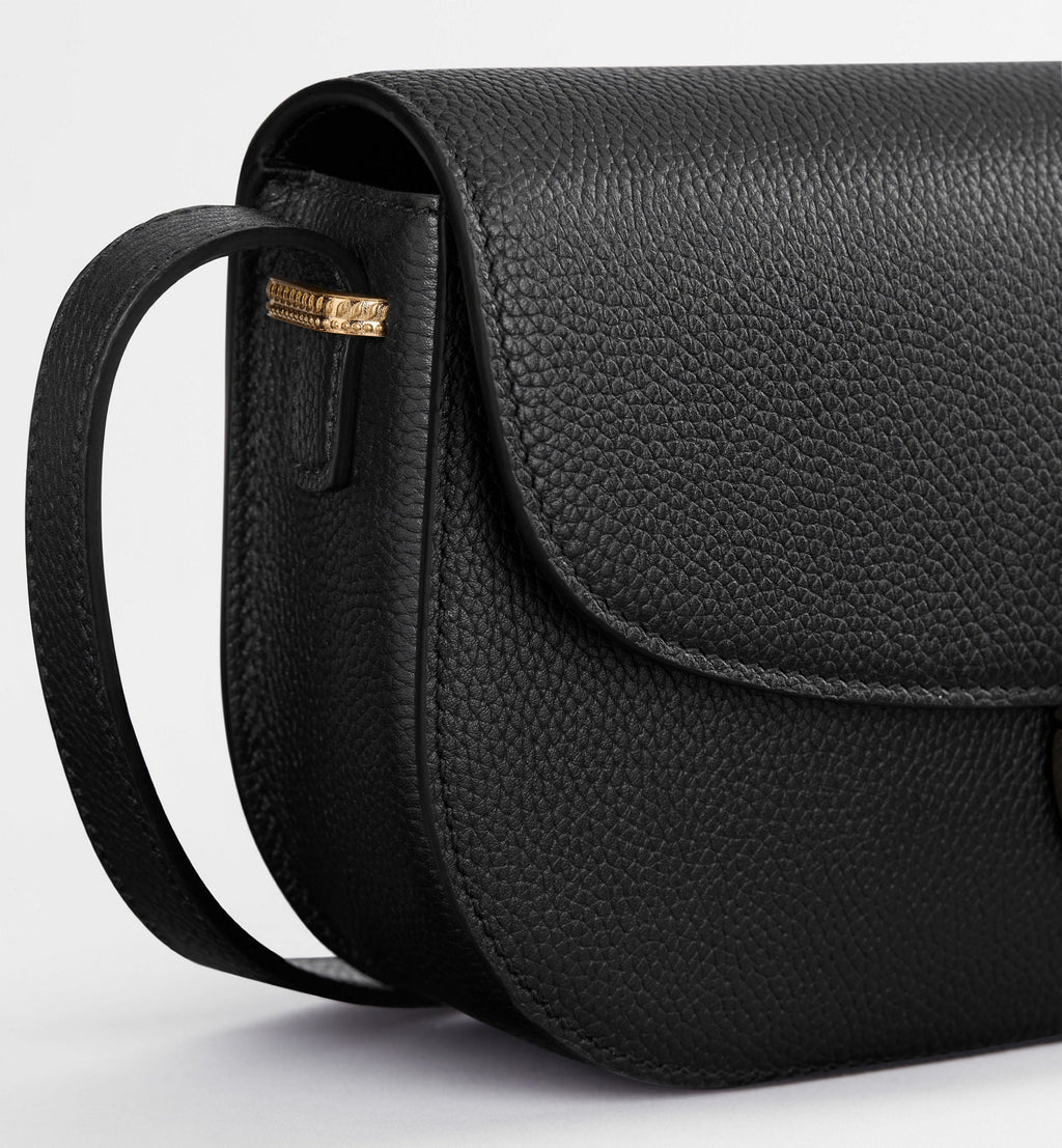 Small Médaillon Flap Luxury Handbag With Grained Calfskin And Dior Clasp For Women