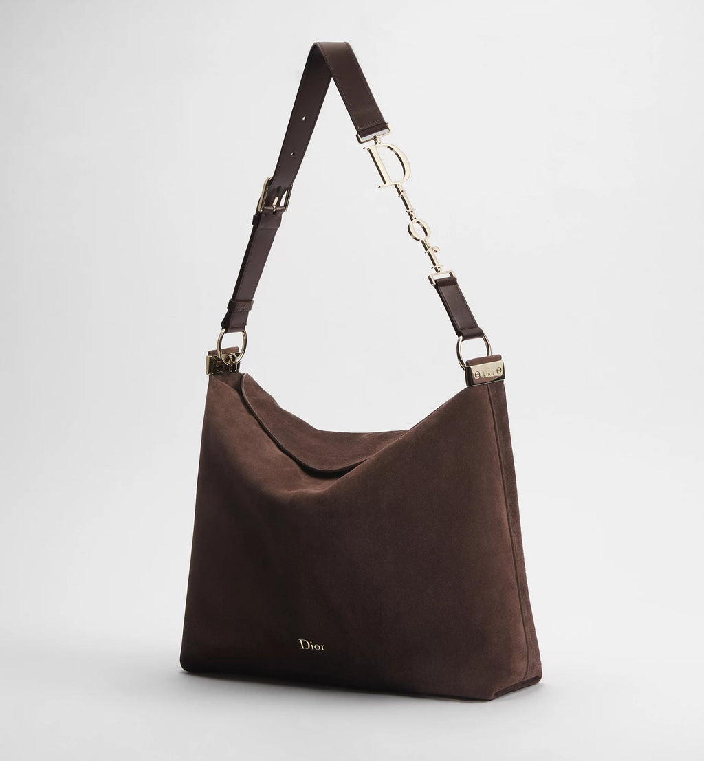 Large Calfskin & Suede Shoulder Bag product image 3