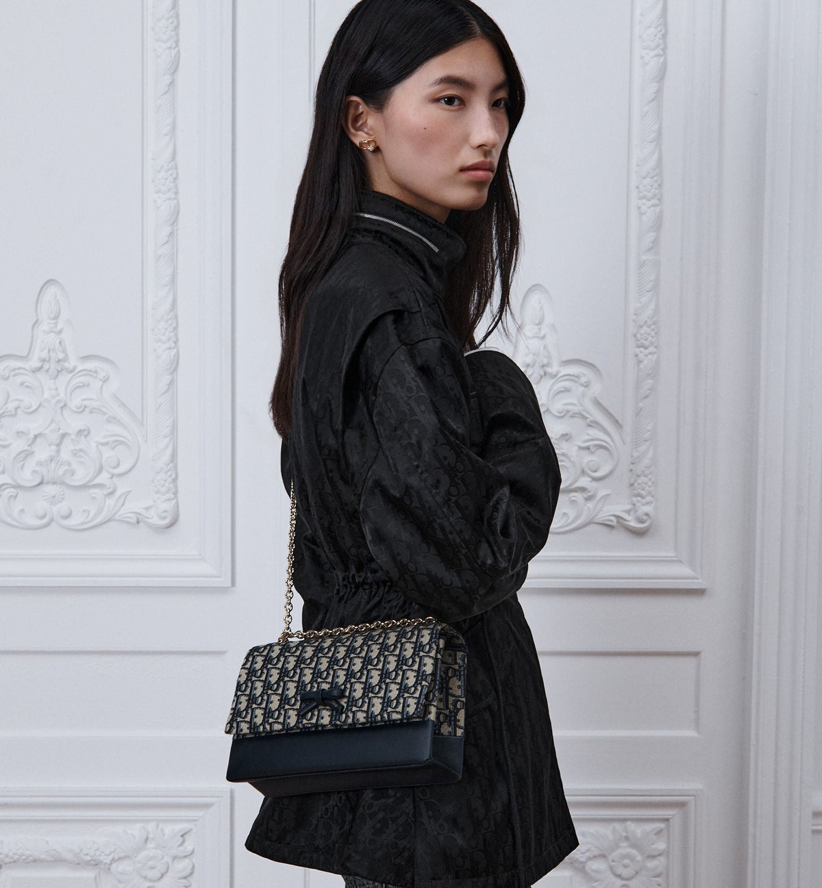 Calfskin & Cotton Shoulder Bag Design 004 product image 3