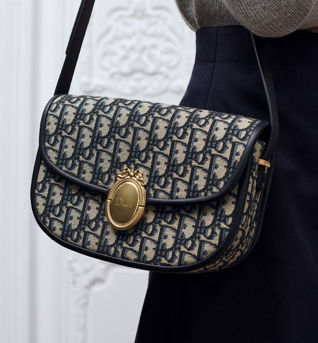 Calfskin & Cotton Shoulder Bag product image 10