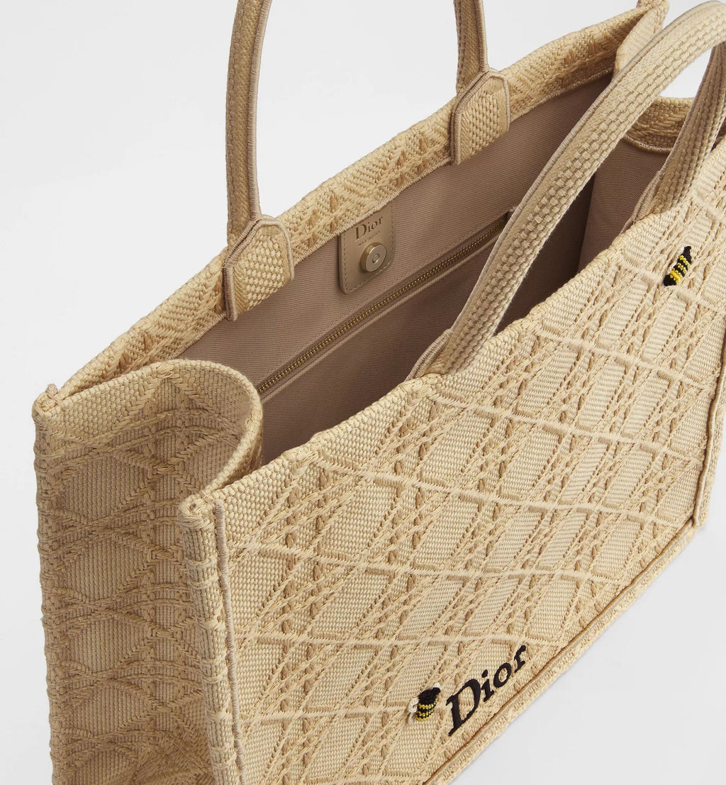 Large Calfskin & Cotton Tote Bag product image 4