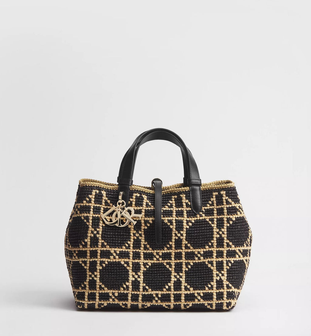 Calfskin & Raffia Shoulder Bag product image 2