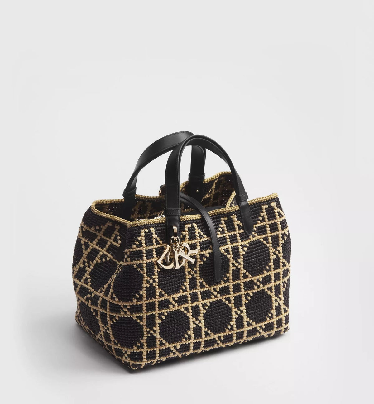 Calfskin & Raffia Shoulder Bag product image 4