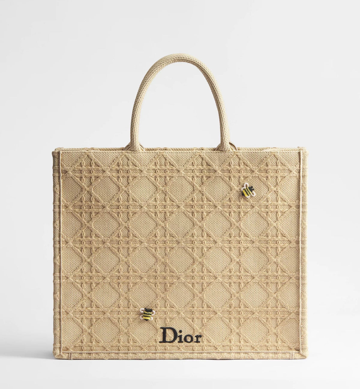 Large Calfskin & Cotton Tote Bag product image 2