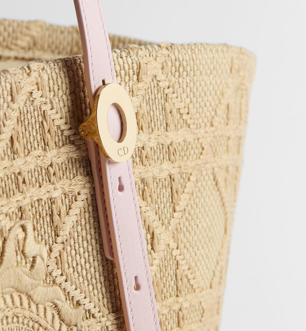 Pink Raffia Tote Bag product image 5