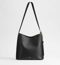 Medium Médaillon Bucket Luxury Handbag With Black Grained Calfskin And Signature Clasp For Women