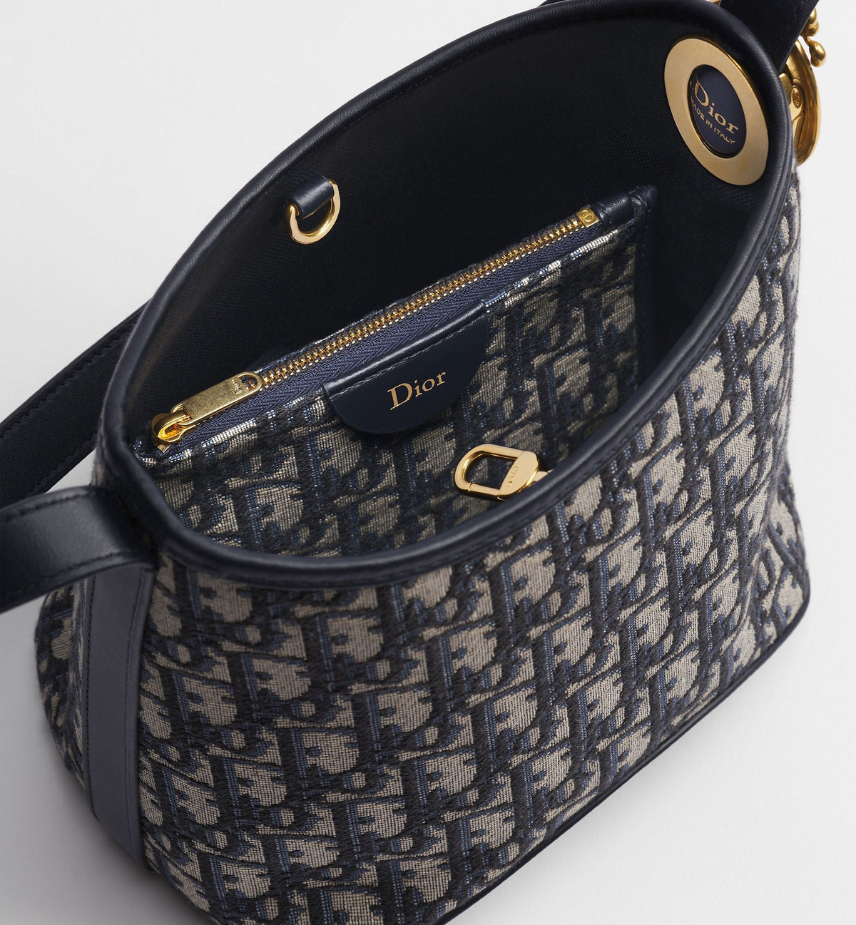 Calfskin & Cotton Bucket Bag product image 4