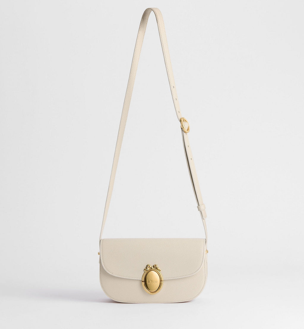 Small Médaillon Flap Luxury Handbag With Grained Calfskin And Médaillon Clasp For Women