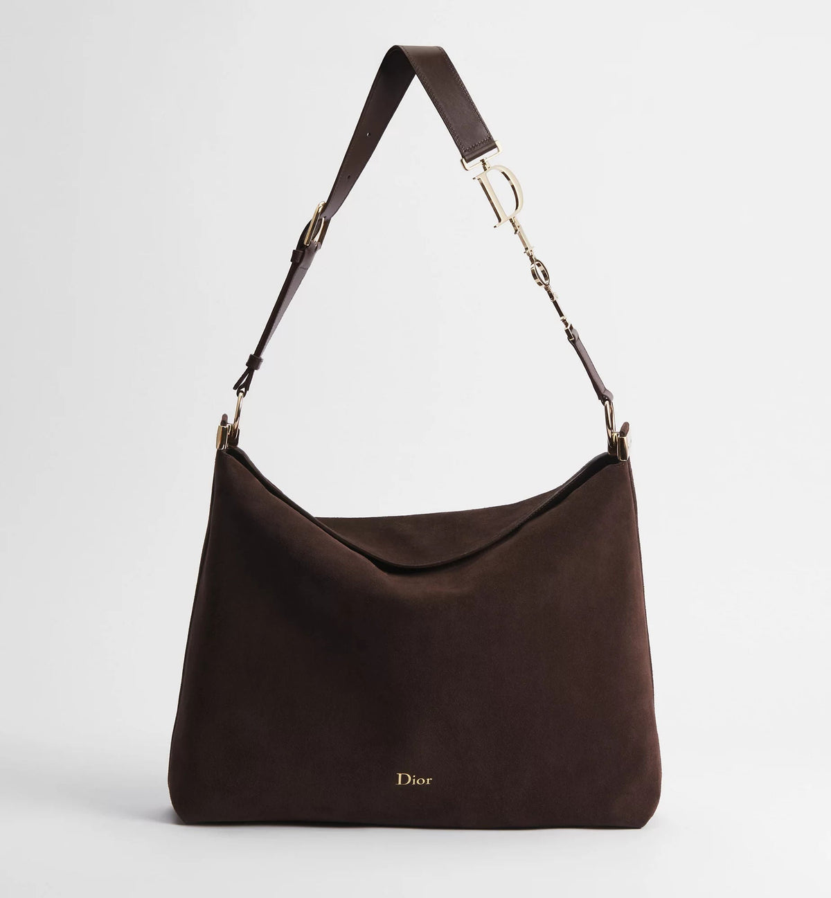 Large Calfskin & Suede Shoulder Bag product image 2