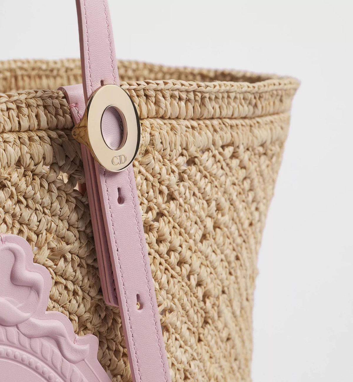 Calfskin & Raffia Tote Bag product image 5
