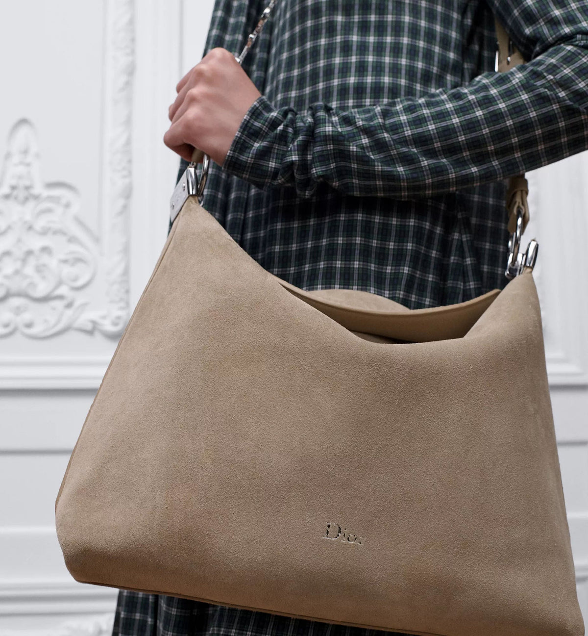 Calfskin & Suede Shoulder Bag product image 12