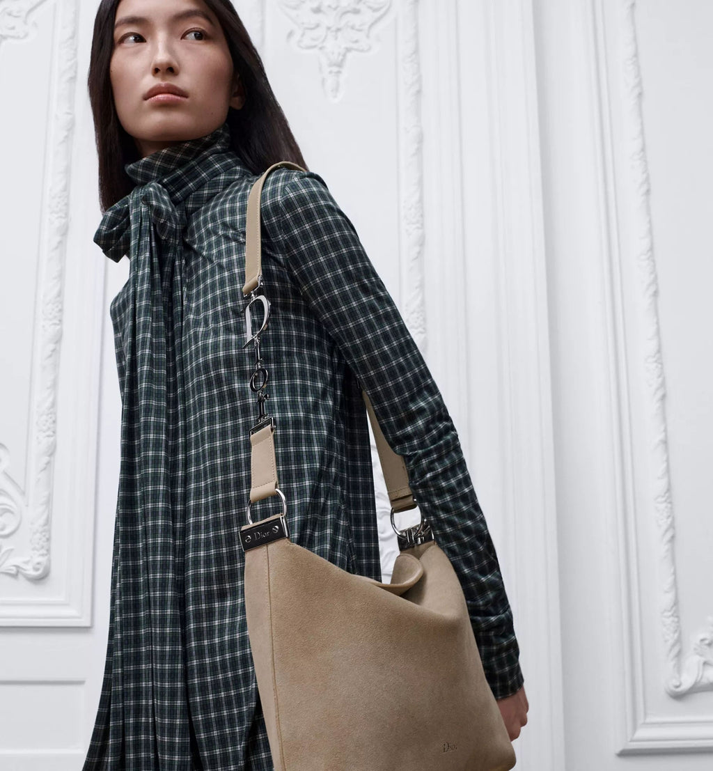 Calfskin & Suede Shoulder Bag product image 11