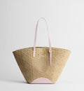 Medium Dior Blooming Luxury Handbag With Rose Tendre Pink Raffia-Effect Cannage And Strap For Women