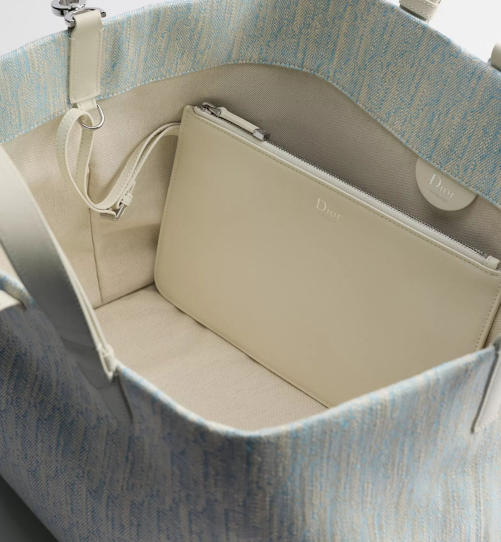 Large Calfskin & Cotton Tote Bag Design 002 product image 4
