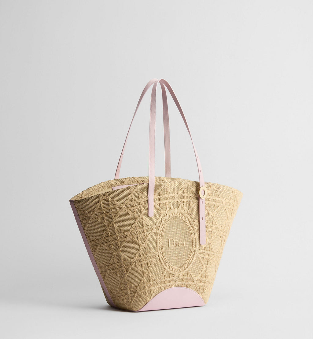 Pink Raffia Tote Bag product image 2