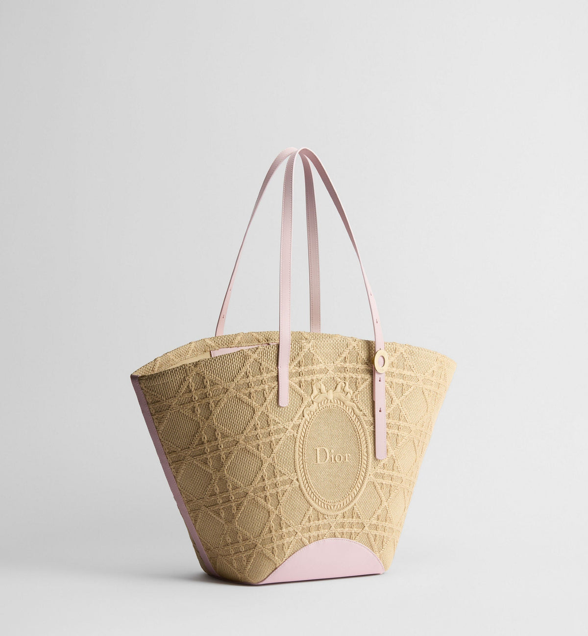 Pink Raffia Tote Bag product image 2