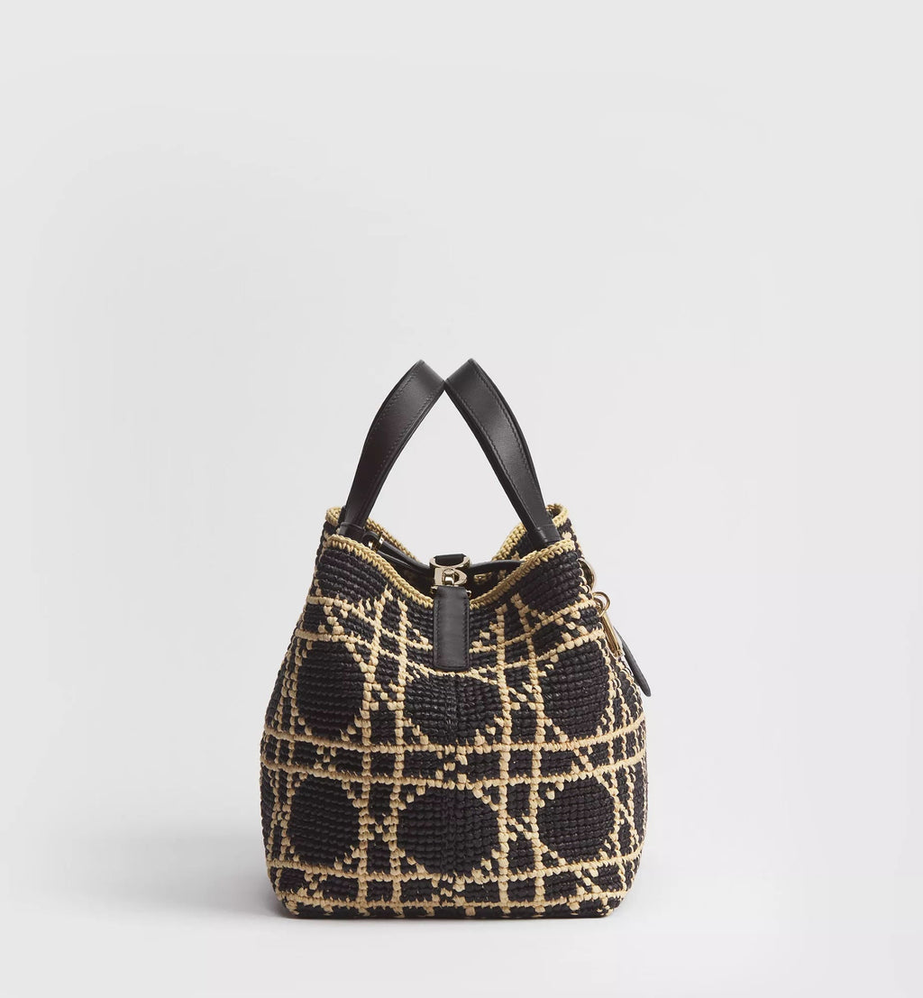Calfskin & Raffia Shoulder Bag product image 3
