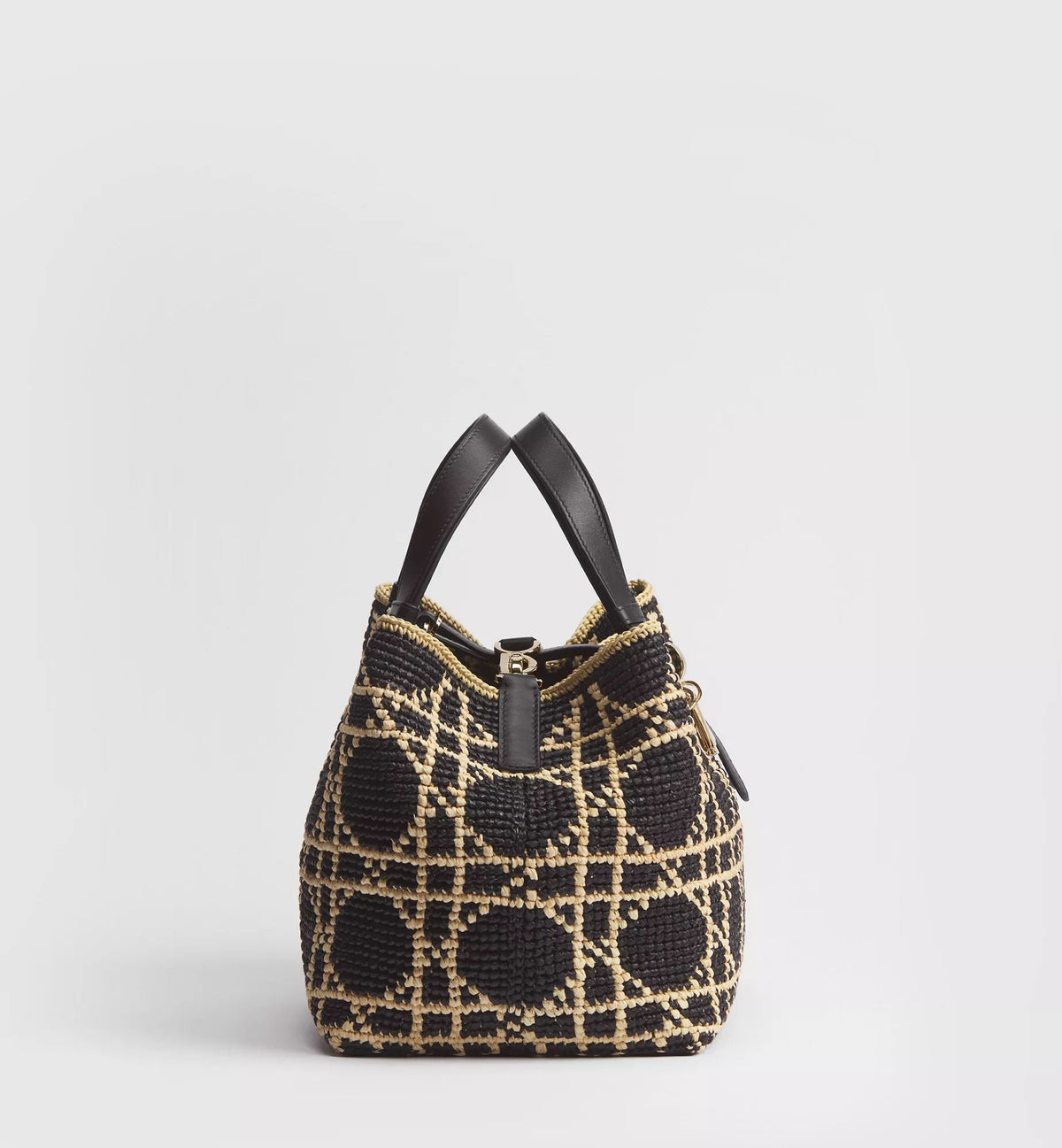 Calfskin & Raffia Shoulder Bag product image 3