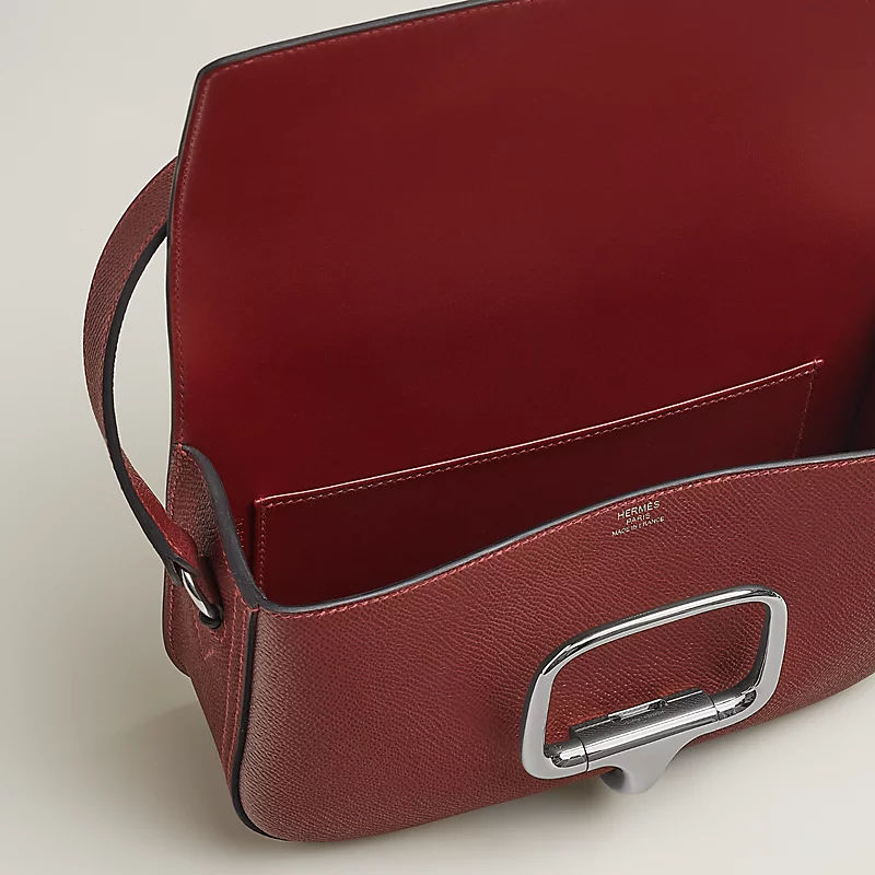 Della Cavalleria Elan Luxury Handbag With Epsom Calfskin And Palladium Plated Hardware For Women