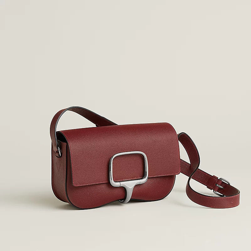 Della Cavalleria Elan Luxury Handbag With Epsom Calfskin And Palladium Plated Hardware For Women