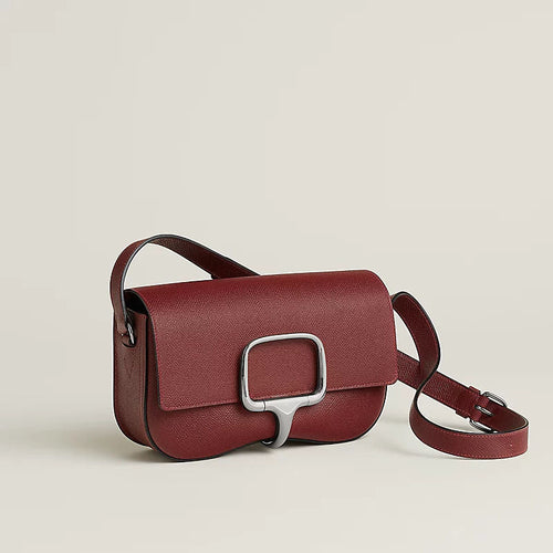 Della Cavalleria Elan Luxury Handbag With Epsom Calfskin And Palladium Plated Hardware For Women