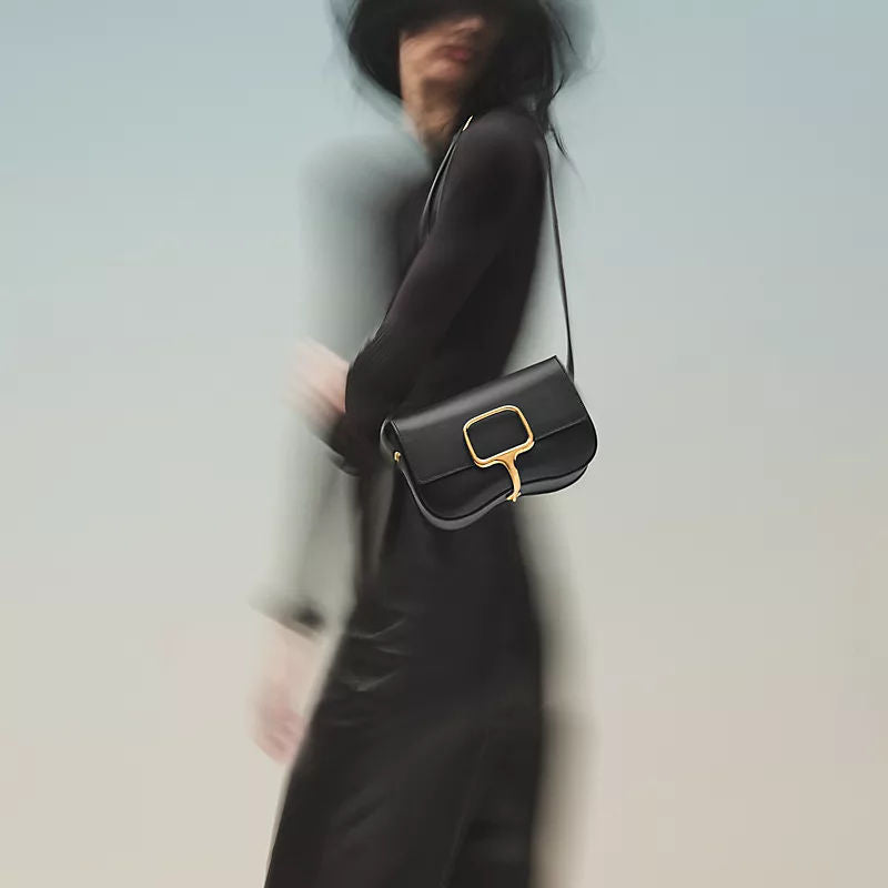 Della Cavalleria Elan Luxury Handbag With Epsom Calfskin And Palladium Plated Hardware For Women