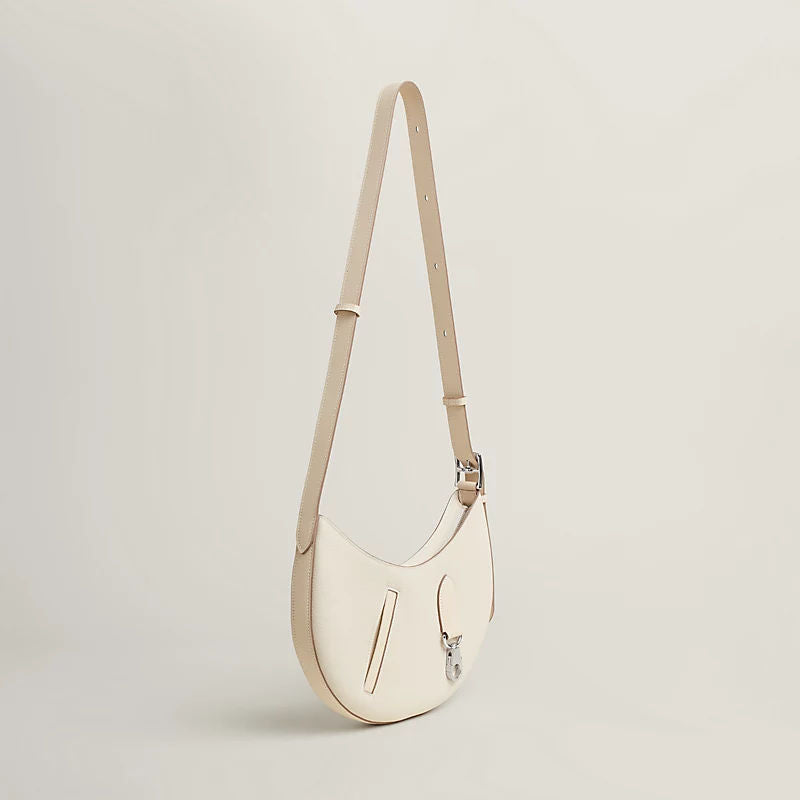 P'tit Arcon Luxury Handbag With Togo Calfskin And Swift Calfskin Zip Closure For Women
