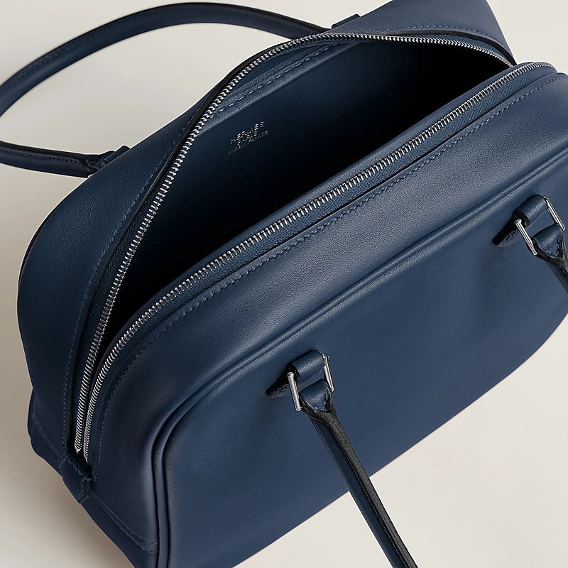 Plume Mini Luxury Handbag With Swift Calfskin And Palladium Plated Hardware For Women