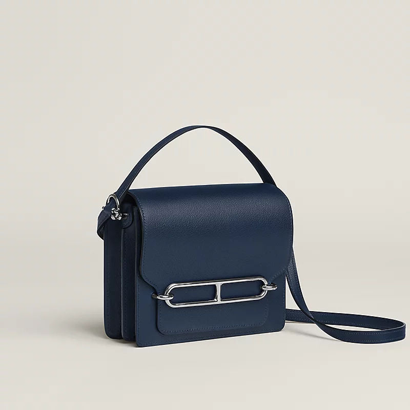Roulis Mini Luxury Handbag With Evercolor Calfskin And Palladium Plated Hardware For Women
