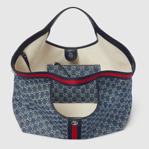 Large Denim Tote Bag Design 002 product image 9