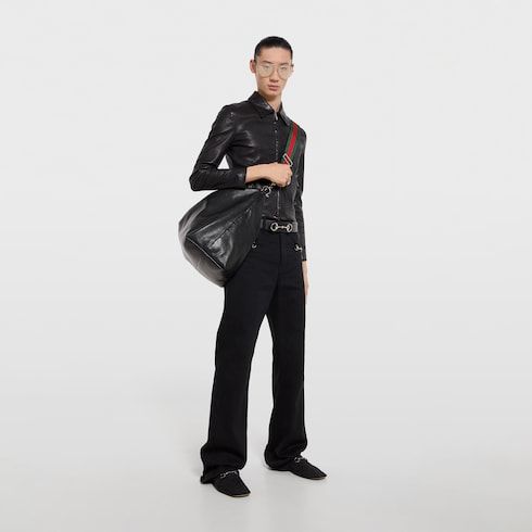 Large Crossbody Luxury Handbag With Soft Leather And Signature Hardware For Men