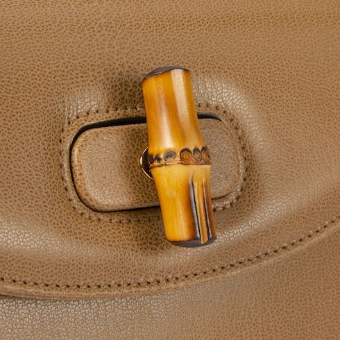 Small Bamboo 1947 Luxury Handbag With Soft Grainy Leather And Click Closure For Women