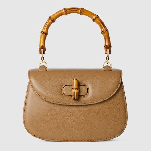 Small Bamboo 1947 Luxury Handbag With Soft Grainy Leather And Click Closure For Women