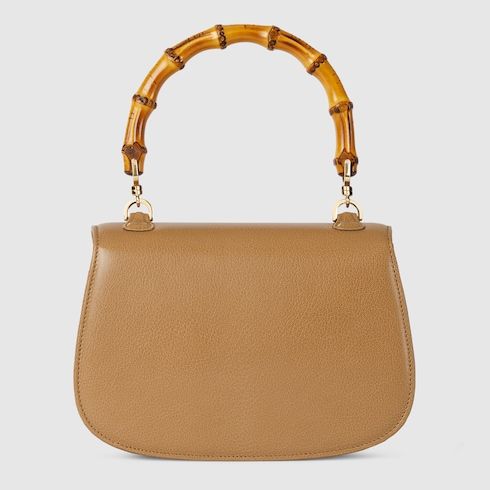 Small Bamboo 1947 Luxury Handbag With Soft Grainy Leather And Click Closure For Women