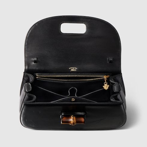 Medium Bamboo 1947 Luxury Handbag With Full Grain Leather And Bamboo Handle For Women