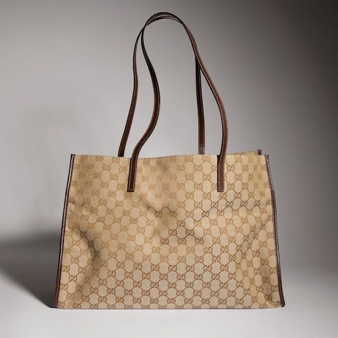 Large Londra Designer Shoulder Tote With GG Canvas And Zip Compartment For Women