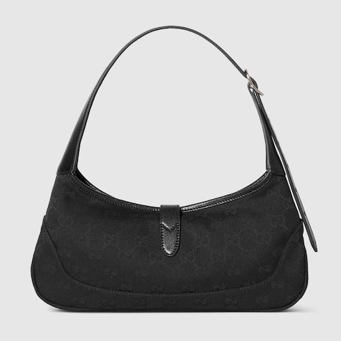 Medium Jackie Slim Shoulder Luxury Handbag With GG Canvas And Piston Closure For Women