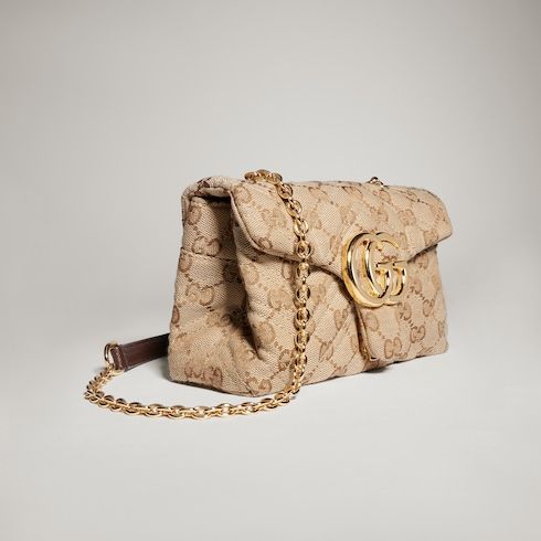 GG Marmont Mini Shoulder Luxury Handbag GG Canvas With Gold-Toned Hardware